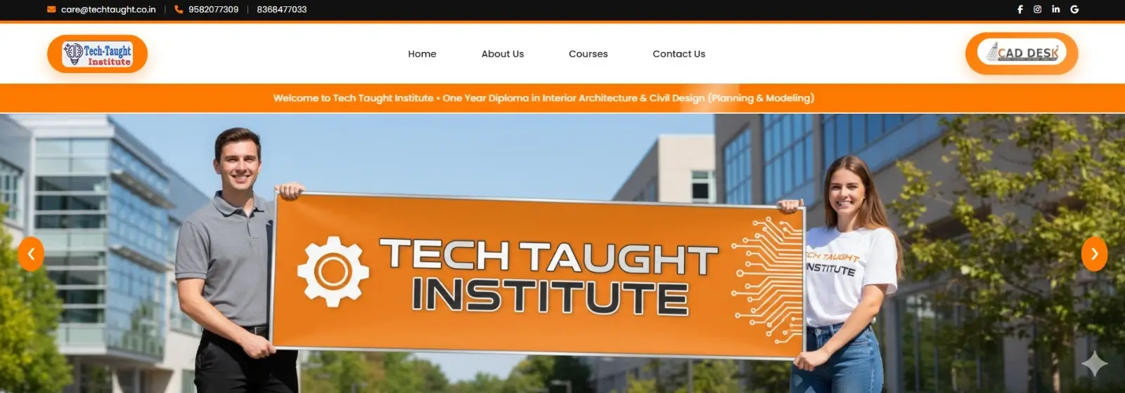 Tech Taught Education Website Development by ACP IT ZONE